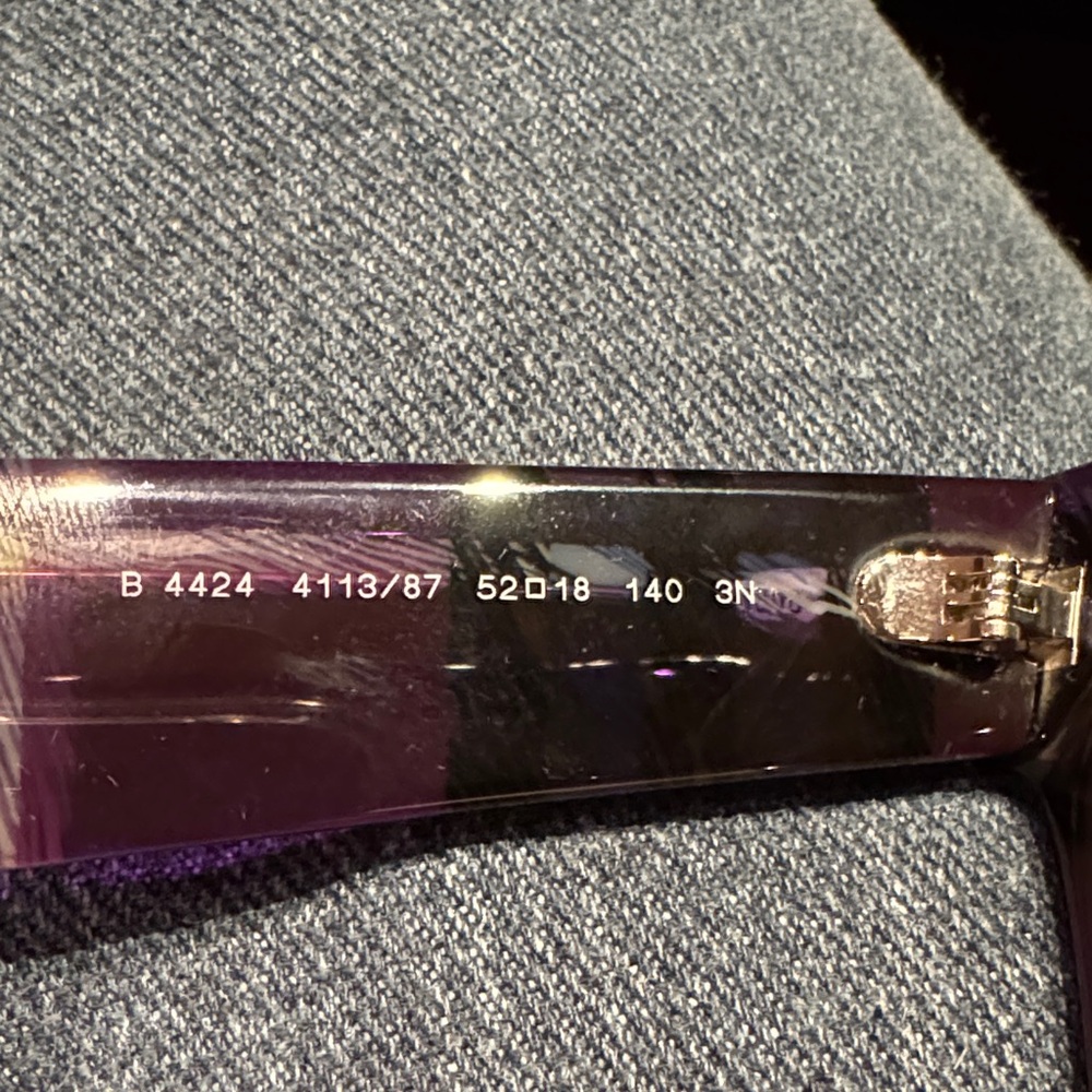 Burberry Purple and Black Women’s Sunglasses - Full Inclusion NIB - Picture 10 of 16